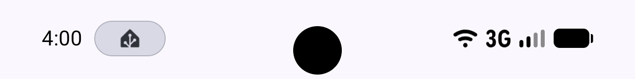 Status bar chip without critical text